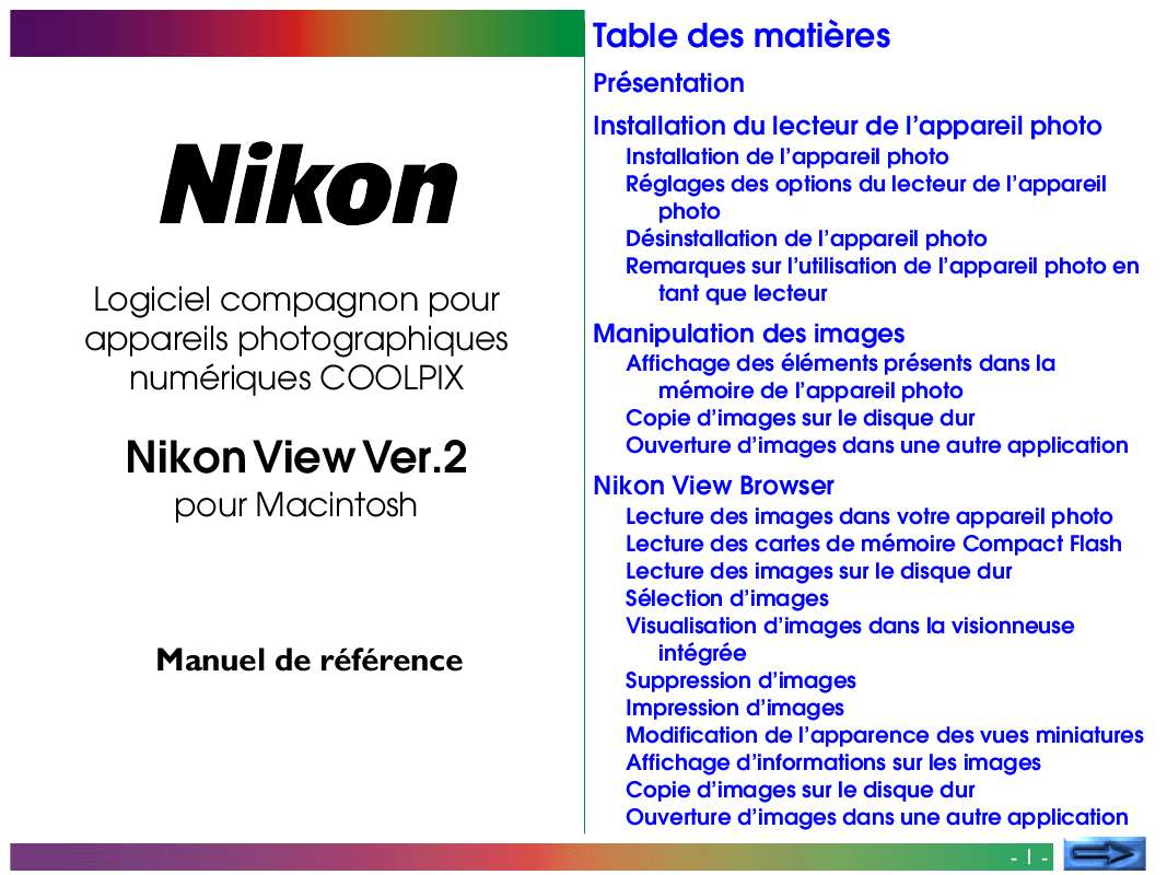 Guide utilisation NIKON VIEW 2  de la marque NIKON