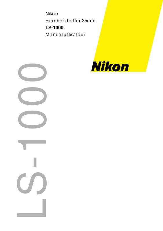 Guide utilisation NIKON LS-1000  de la marque NIKON