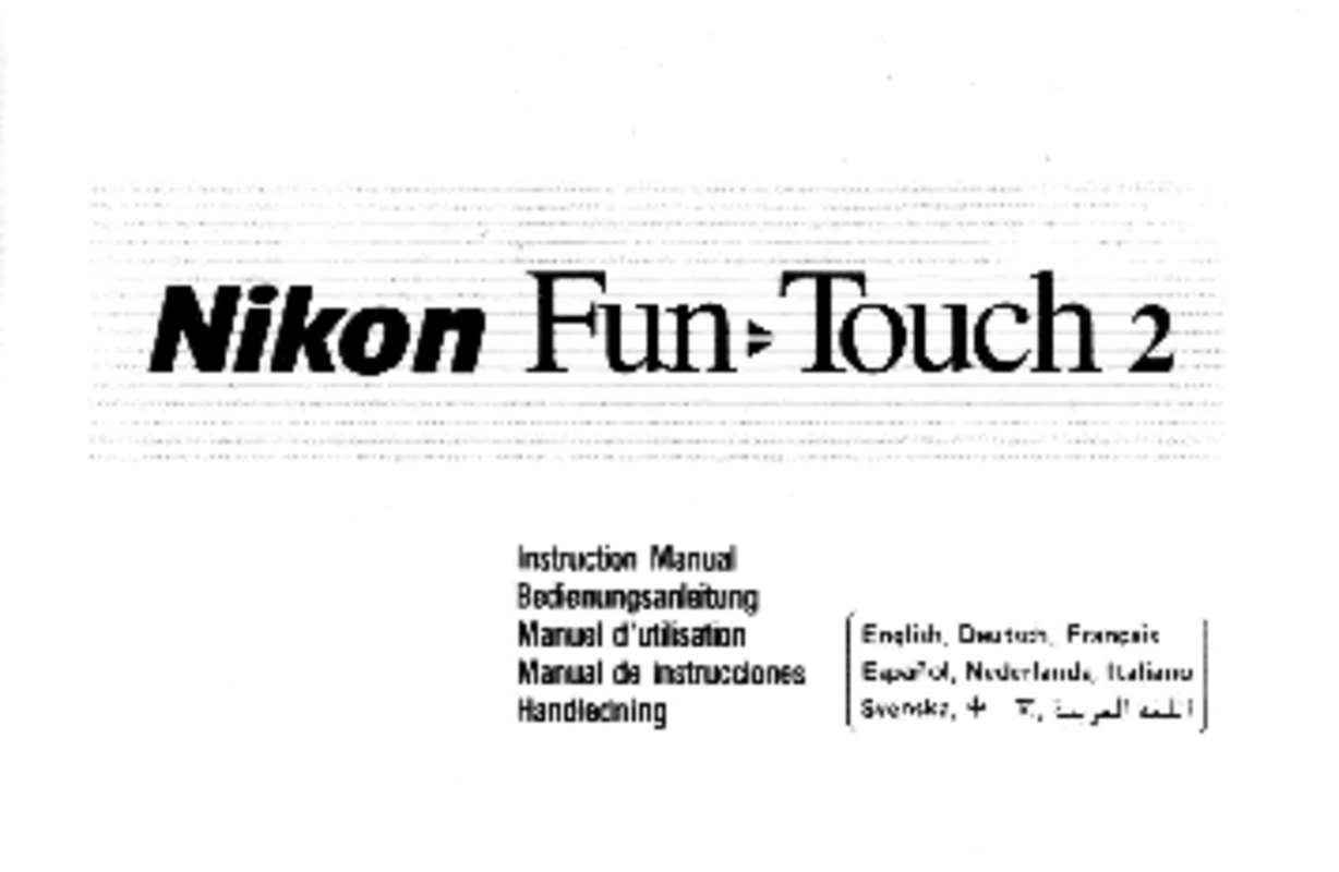 Guide utilisation  NIKON FUNTOUCH 2  de la marque NIKON
