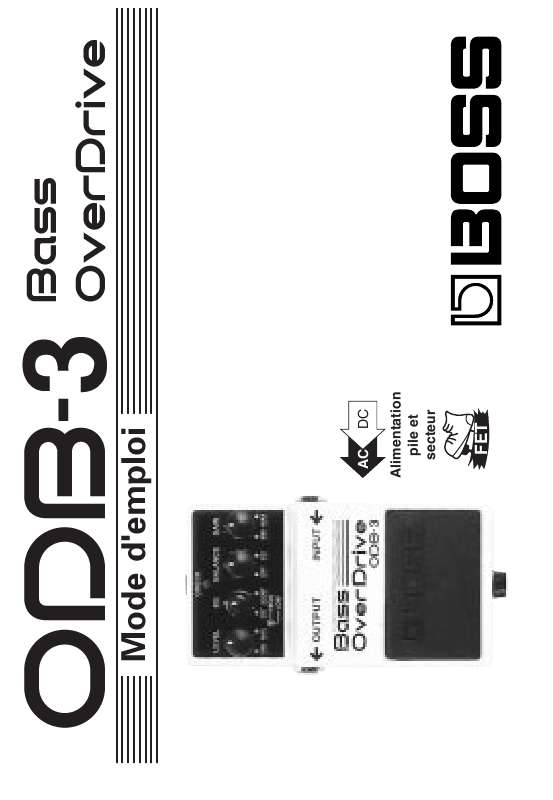 Guide utilisation BOSS ODB-3  de la marque BOSS