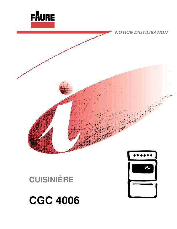 Guide utilisation FAURE CGC4006W  de la marque FAURE