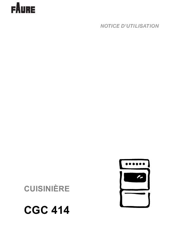 Guide utilisation FAURE CGC414W  de la marque FAURE