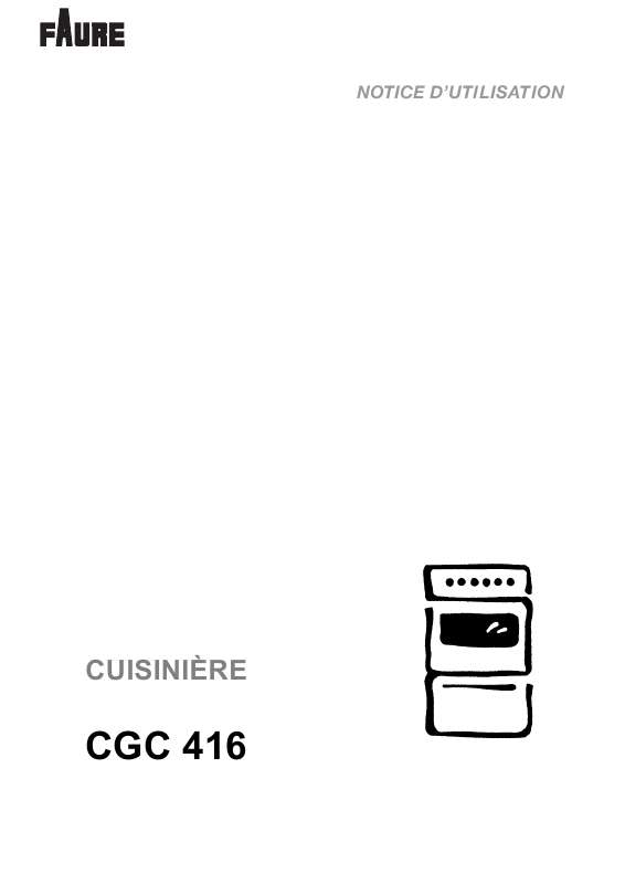 Guide utilisation FAURE CGC416W  de la marque FAURE