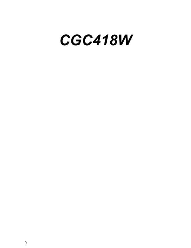 Guide utilisation FAURE CGC418W  de la marque FAURE