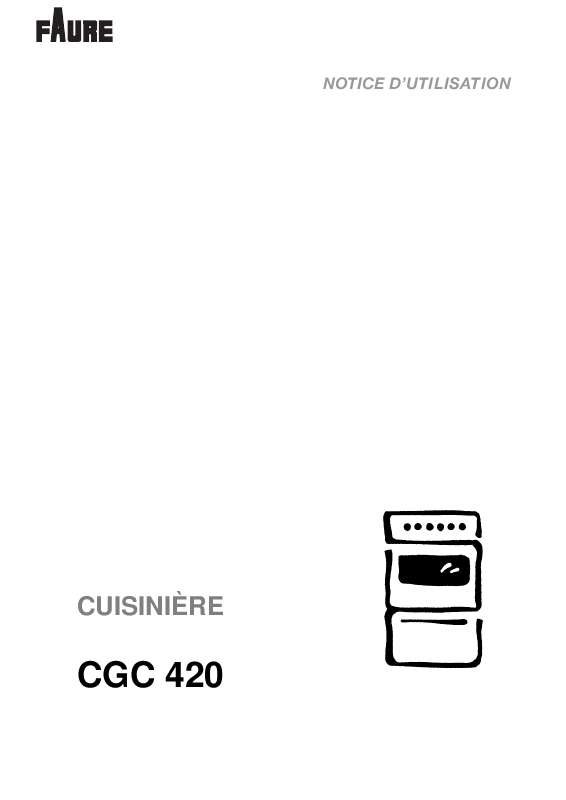 Guide utilisation FAURE CGC420W  de la marque FAURE