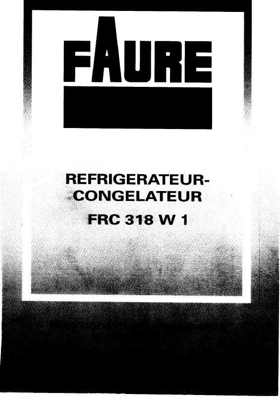 Guide utilisation FAURE FRC318W  de la marque FAURE