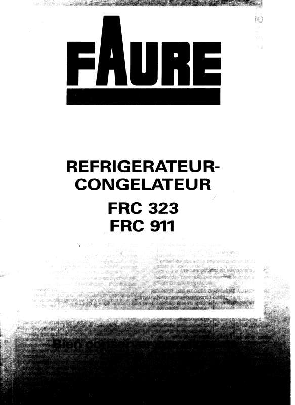 Guide utilisation FAURE FRC323W-1  de la marque FAURE