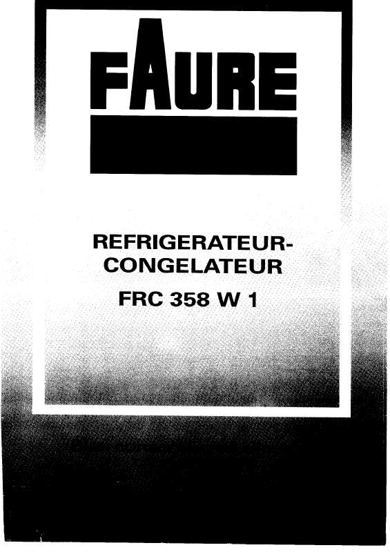 Guide utilisation FAURE FRC358W  de la marque FAURE