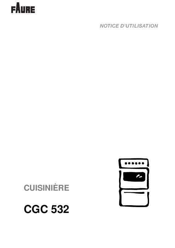 Guide utilisation FAURE CGC532W  de la marque FAURE