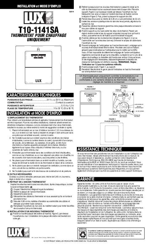 Guide utilisation  AEG-ELECTROLUX LUX T10-1141  de la marque AEG-ELECTROLUX