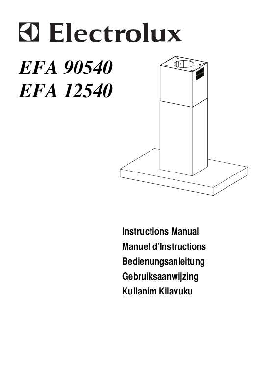 Guide utilisation  AEG-ELECTROLUX EFA90540X  de la marque AEG-ELECTROLUX