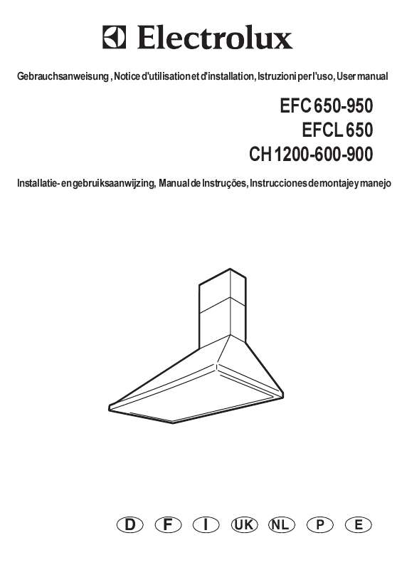 Guide utilisation AEG-ELECTROLUX EFC650X-EU de la marque AEG-ELECTROLUX