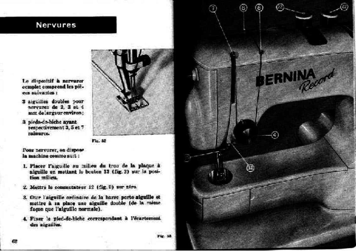 Guide utilisation BERNINA RECORD 530532  de la marque BERNINA