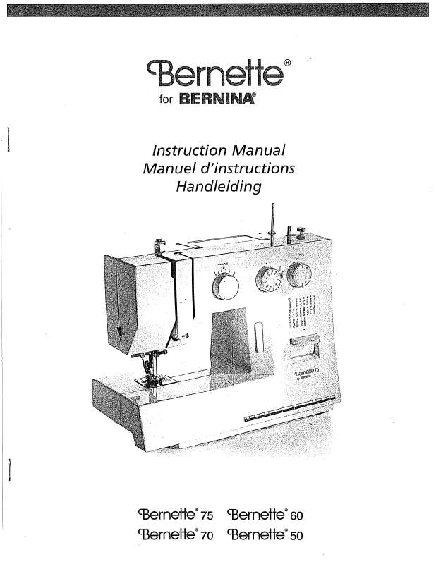 Guide utilisation BERNINA 50  de la marque BERNINA