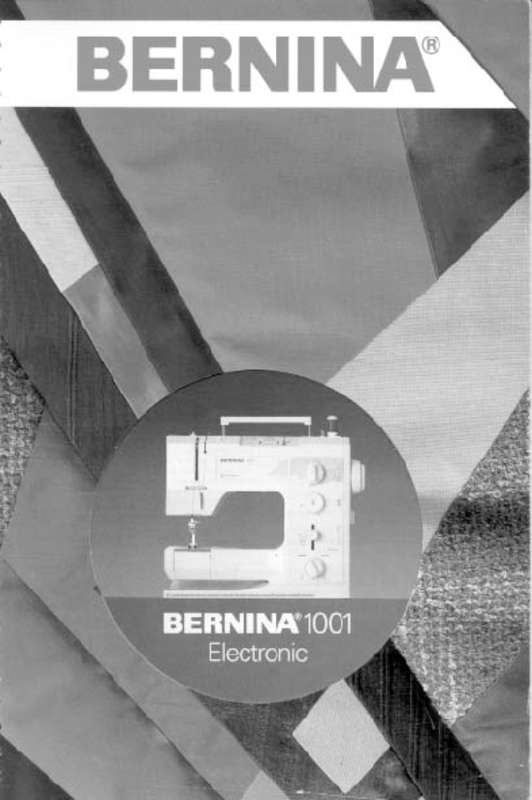 Guide utilisation BERNINA 1000 SPECIAL  de la marque BERNINA