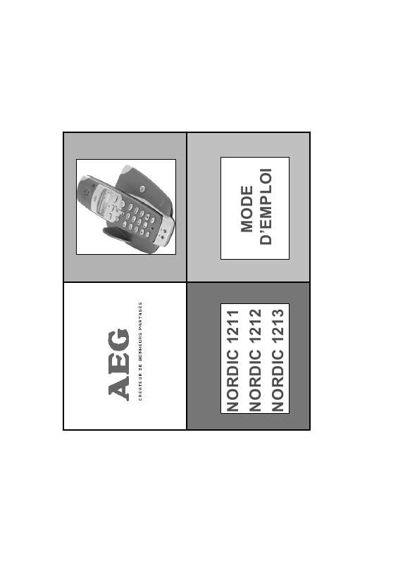 Guide utilisation AEG-ELECTROLUX NORDIC 1211  de la marque AEG-ELECTROLUX