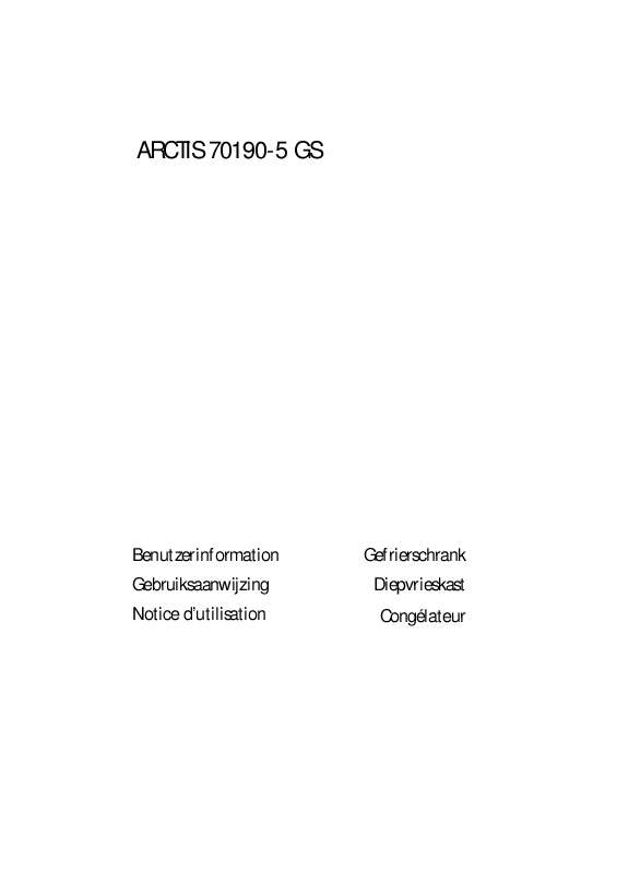 Guide utilisation AEG-ELECTROLUX A70190GS5 de la marque AEG-ELECTROLUX