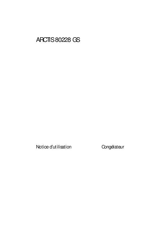 Guide utilisation AEG-ELECTROLUX A80228GS de la marque AEG-ELECTROLUX