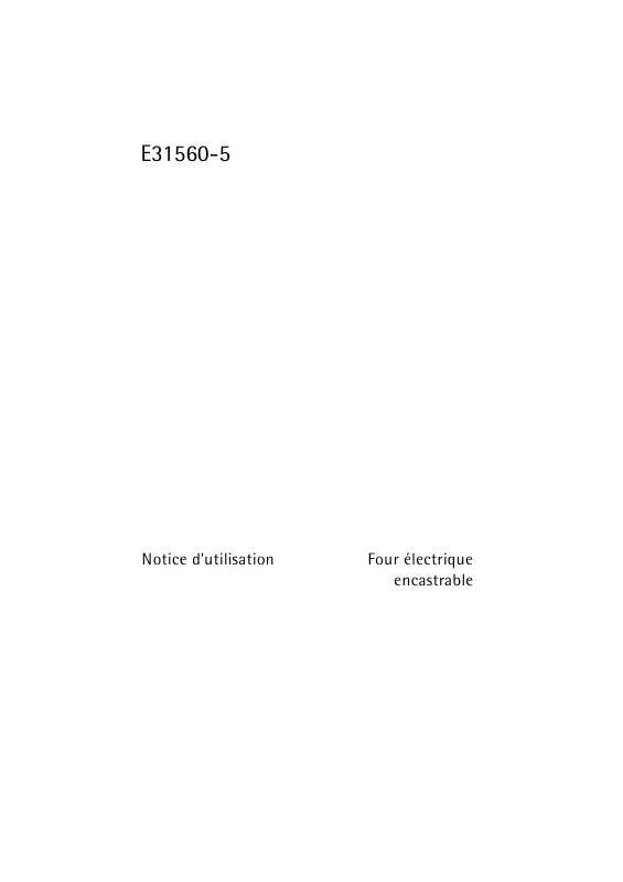 Guide utilisation  AEG-ELECTROLUX E31560-5-M  de la marque AEG-ELECTROLUX