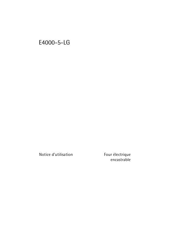 Guide utilisation  AEG-ELECTROLUX E4000-5-LG  de la marque AEG-ELECTROLUX