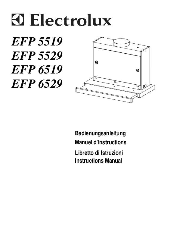 Guide utilisation AEG-ELECTROLUX EFP5519 de la marque AEG-ELECTROLUX