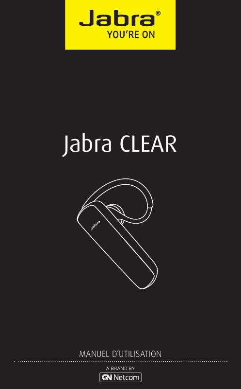 Guide utilisation JABRA CLEAR  de la marque JABRA
