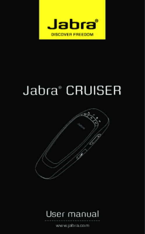 Guide utilisation JABRA CRUISER  de la marque JABRA