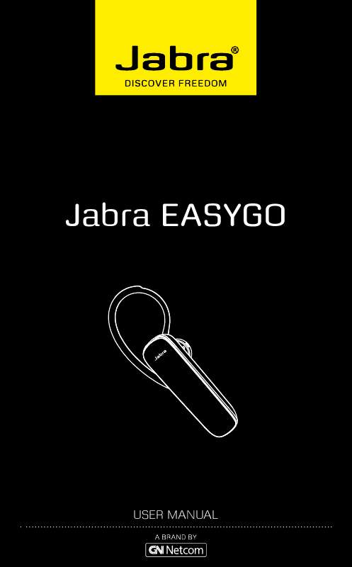 Guide utilisation JABRA EASYGO  de la marque JABRA