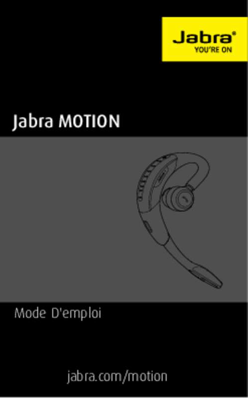 Guide utilisation JABRA MOTION  de la marque JABRA