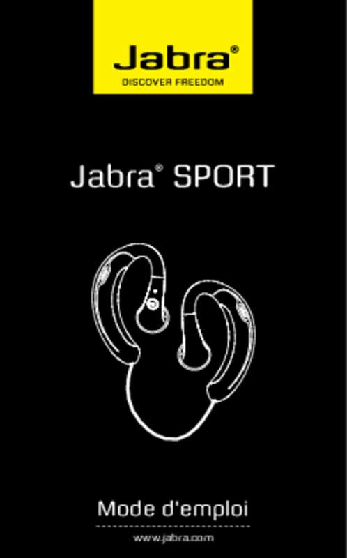 Guide utilisation JABRA SPORT  de la marque JABRA