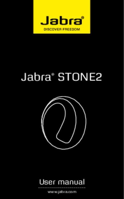 Guide utilisation JABRA STONE 2  de la marque JABRA