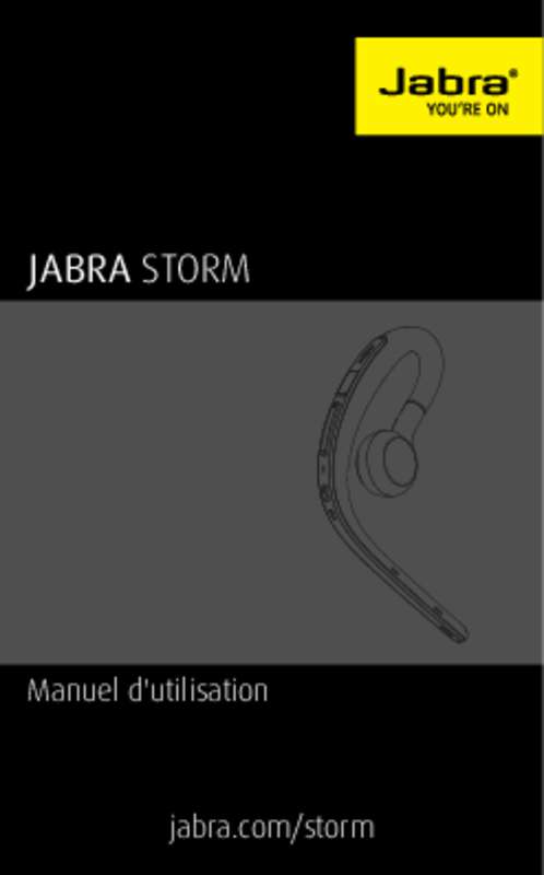 Guide utilisation JABRA STORM  de la marque JABRA