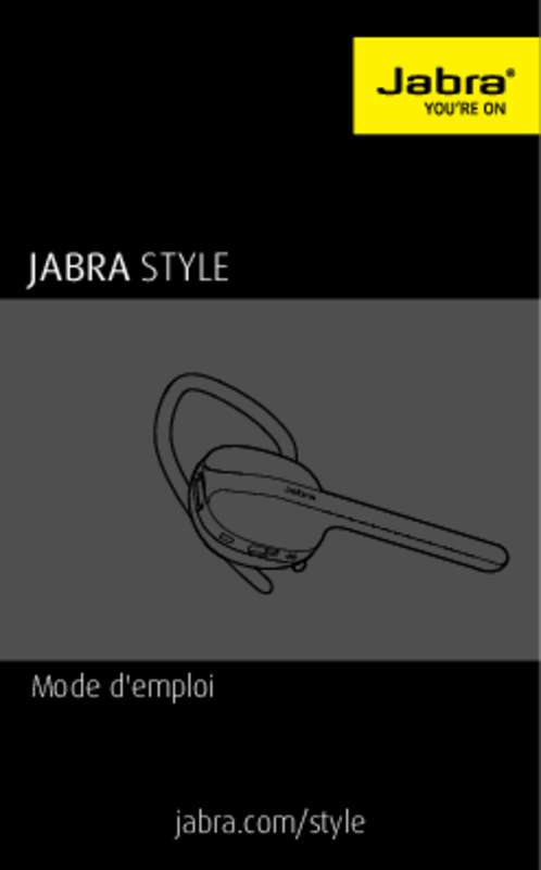 Guide utilisation JABRA STYLE  de la marque JABRA