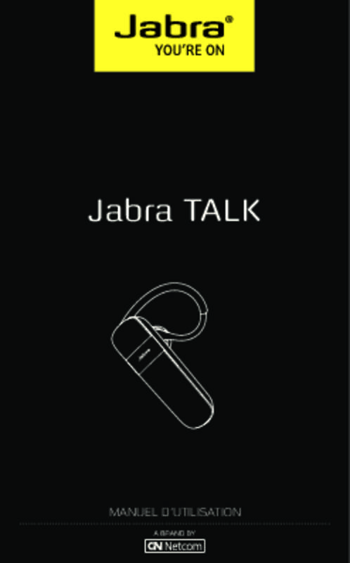 Guide utilisation JABRA TALK  de la marque JABRA