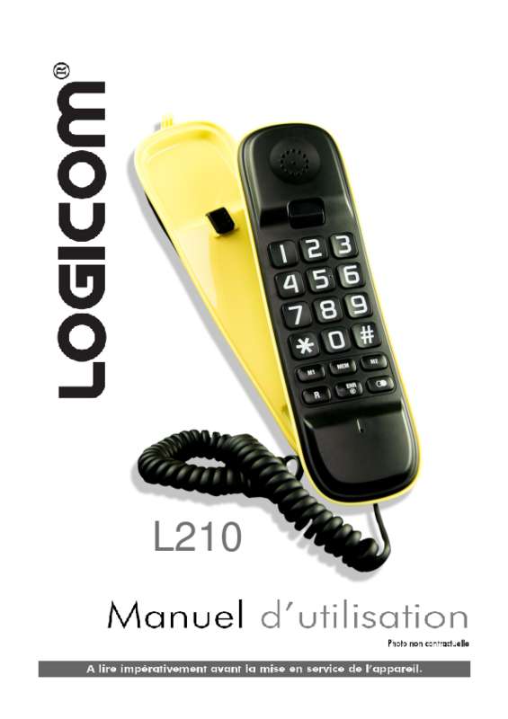 Guide utilisation LOGICOM L210  de la marque LOGICOM