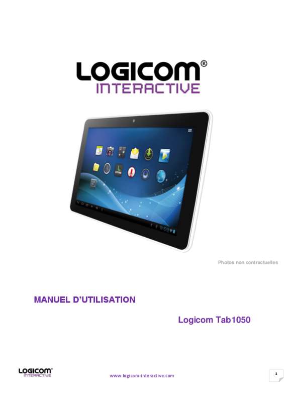 Guide utilisation LOGICOM TAB1050  de la marque LOGICOM