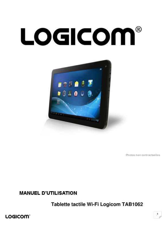 Guide utilisation LOGICOM TAB1062  de la marque LOGICOM