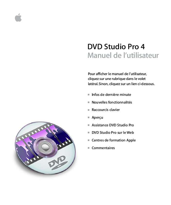 Guide utilisation  APPLE DVD STUDIO PRO 4  de la marque APPLE