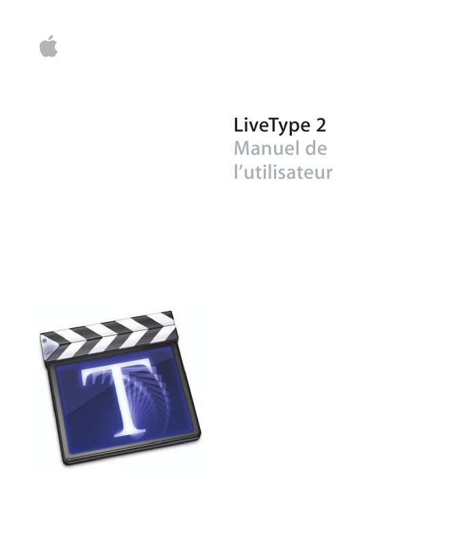 Guide utilisation  APPLE LIVETYPE 2  de la marque APPLE