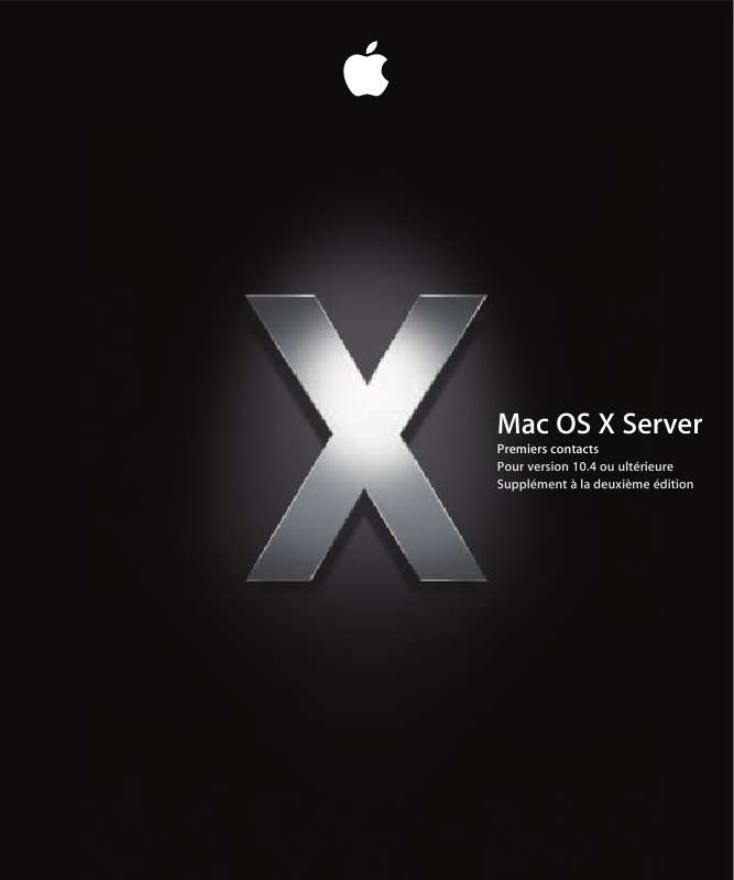 Guide utilisation APPLE MAC OS X SERVER 10.4  de la marque APPLE