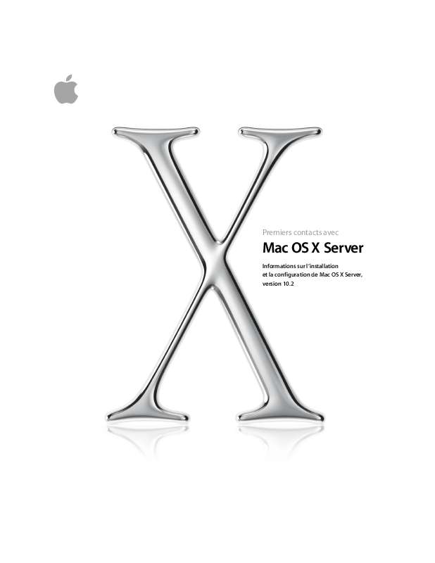 Guide utilisation APPLE MAC OS X SERVER 10.2  de la marque APPLE