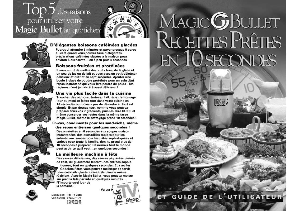 Guide utilisation  MAGIC BULLET MAGIC BULLET  de la marque MAGIC BULLET