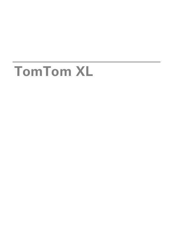 Guide utilisation TOMTOM XL 30 SERIES  de la marque TOMTOM