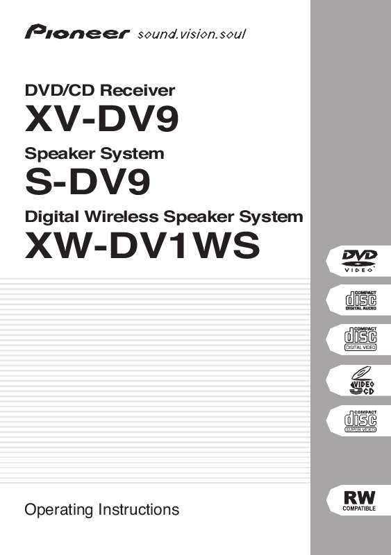 Guide utilisation  PIONEER XW-DV1WS  de la marque PIONEER