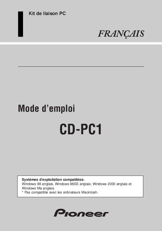 Guide utilisation  PIONEER CD-PC1  de la marque PIONEER