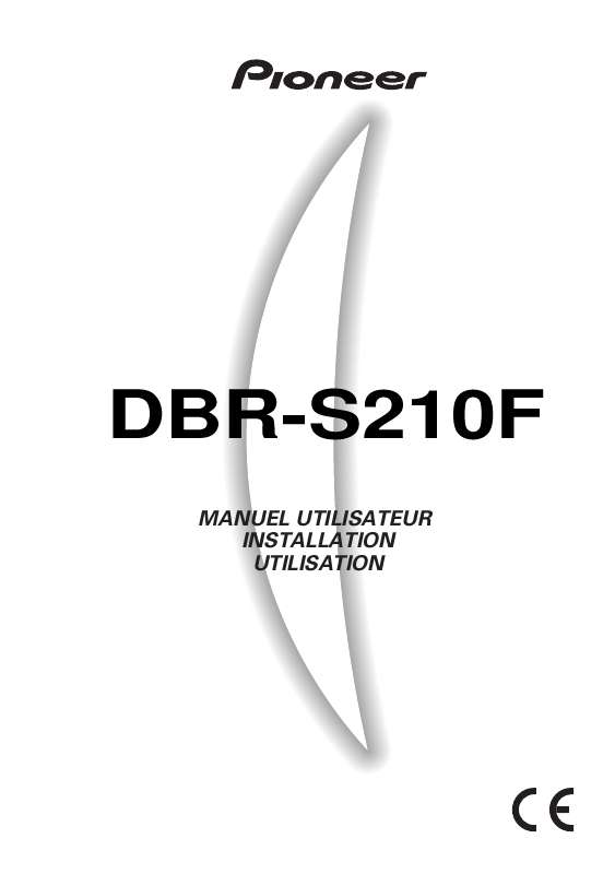 Guide utilisation  PIONEER DBR-S210F  de la marque PIONEER