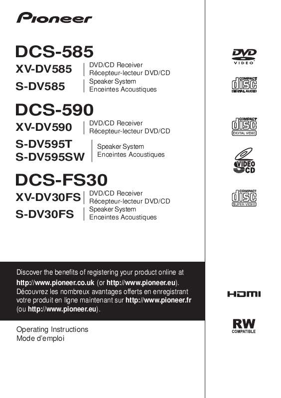 Guide utilisation  PIONEER DCS-585  de la marque PIONEER