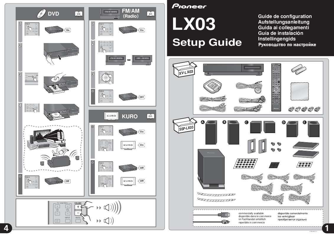 Guide utilisation  PIONEER LX03  de la marque PIONEER