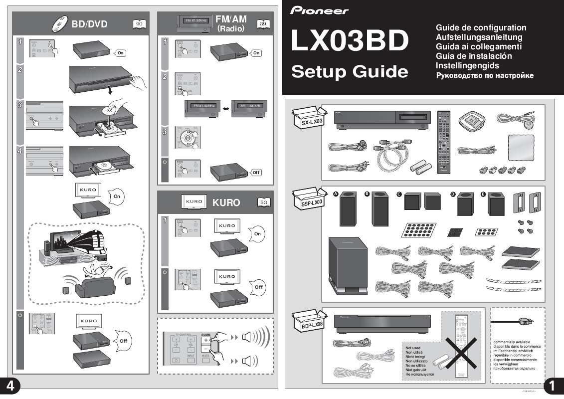 Guide utilisation  PIONEER LX03BD  de la marque PIONEER