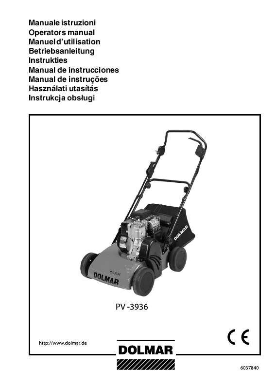 Guide utilisation  DOLMAR PV-3936  de la marque DOLMAR